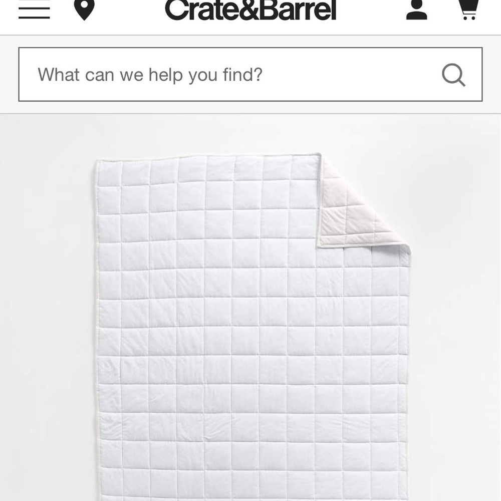 Crate&Barrel Soft Cream Comforter - Picture 11 of 13